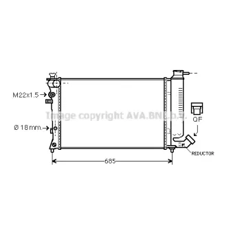 Radiateur, refroidissement du moteur PRASCO [CNA2122]