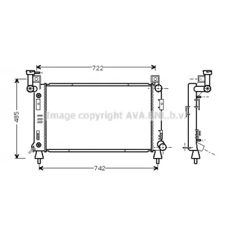 PRASCO CR2049 - Radiateur, refroidissement du moteur