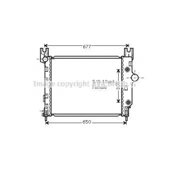 Radiateur, refroidissement du moteur PRASCO [CR2091]