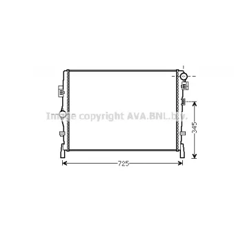 PRASCO CR2105 - Radiateur, refroidissement du moteur
