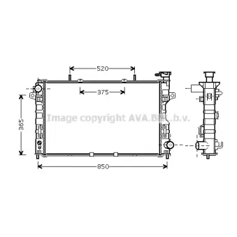 PRASCO CR2107 - Radiateur, refroidissement du moteur