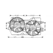 Ventilateur, refroidissement du moteur PRASCO [CR7502]