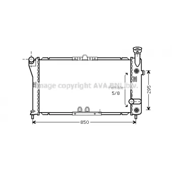Radiateur, refroidissement du moteur PRASCO [CT2032]