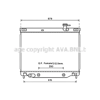 Radiateur, refroidissement du moteur PRASCO [CT2040]
