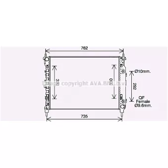 PRASCO CT2067 - Radiateur, refroidissement du moteur