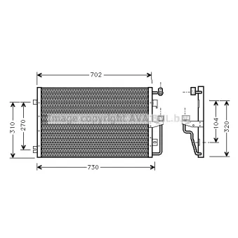 Condenseur, climatisation PRASCO [CT5027]