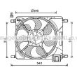 Ventilateur, refroidissement du moteur PRASCO [CT7501]