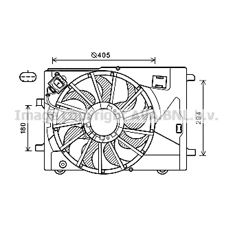 PRASCO CT7502 - Ventilateur, refroidissement du moteur