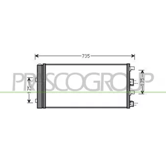 Condenseur, climatisation PRASCO OEM 8200880551