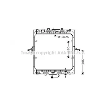 PRASCO DF2029 - Radiateur, refroidissement du moteur