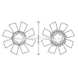 Roue du souffleur, refroidissementdu moteur PRASCO [DFB061]