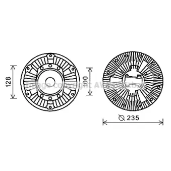 PRASCO DFC055 - Embrayage, ventilateur de radiateur