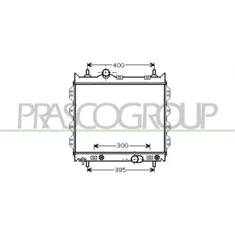 PRASCO DG410R001 - Radiateur, refroidissement du moteur