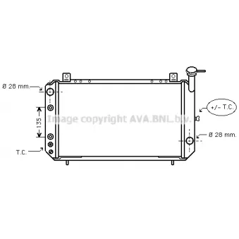 PRASCO DN2049 - Radiateur, refroidissement du moteur