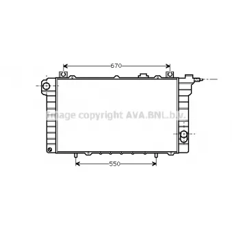 PRASCO DN2110 - Radiateur, refroidissement du moteur