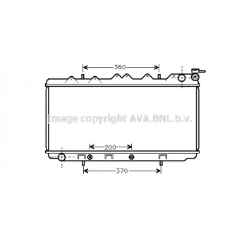 PRASCO DN2115 - Radiateur, refroidissement du moteur