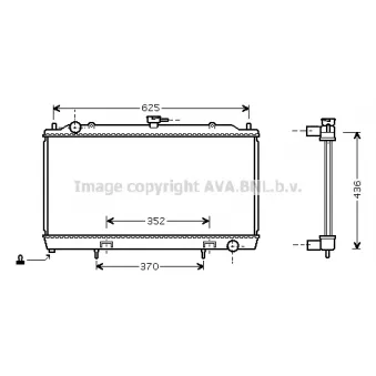 PRASCO DN2229 - Radiateur, refroidissement du moteur