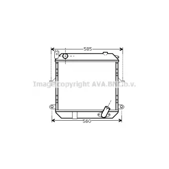 Radiateur, refroidissement du moteur PRASCO [DN2327]