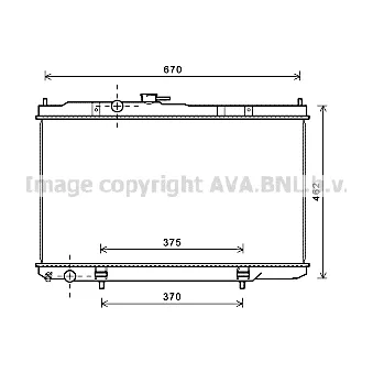 PRASCO DN2352 - Radiateur, refroidissement du moteur
