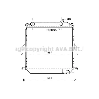 PRASCO DN2362 - Radiateur, refroidissement du moteur