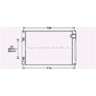 PRASCO DN2449 - Radiateur, refroidissement du moteur