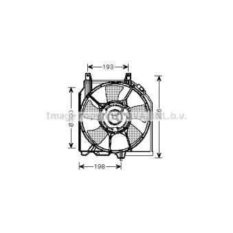 PRASCO DN7521 - Ventilateur, refroidissement du moteur