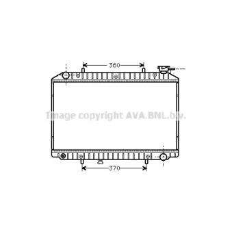 PRASCO DNA2151 - Radiateur, refroidissement du moteur