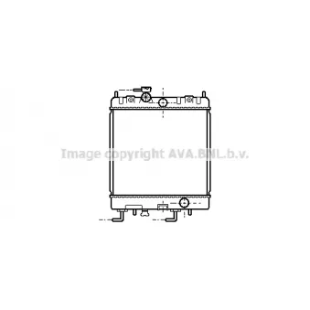 PRASCO DNA2168 - Radiateur, refroidissement du moteur