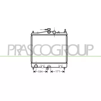 Radiateur, refroidissement du moteur PRASCO DS011R009 pour RENAULT CLIO 1.6 16V 112cv