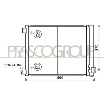 PRASCO DS014C001 - Condenseur, climatisation