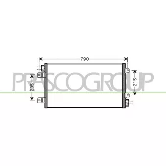 PRASCO DS960C001 - Condenseur, climatisation