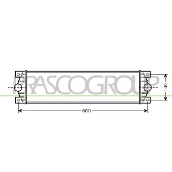 PRASCO DS960N001 - Intercooler, échangeur