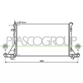 Radiateur, refroidissement du moteur PRASCO OEM 4419451