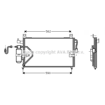 PRASCO DU5037 - Condenseur, climatisation