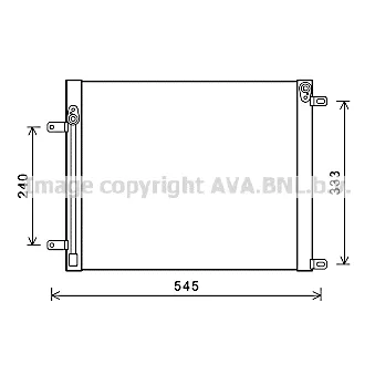Condenseur, climatisation PRASCO [DZ5033]