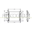 Radiateur, refroidissement du moteur PRASCO [FD007R002]