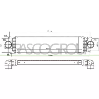 PRASCO FD114N004 - Intercooler, échangeur