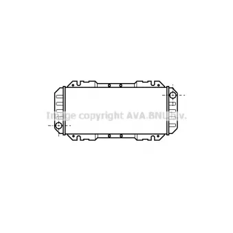 PRASCO FD2006 - Radiateur, refroidissement du moteur