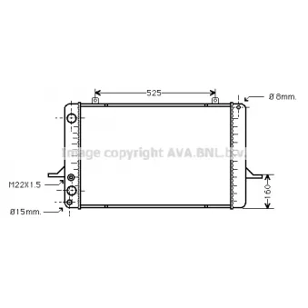 Radiateur, refroidissement du moteur PRASCO [FD2035]