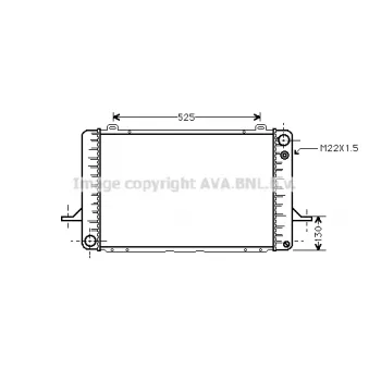 Radiateur, refroidissement du moteur PRASCO [FD2052]