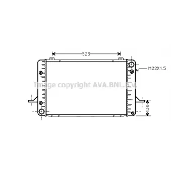 Radiateur, refroidissement du moteur PRASCO [FD2053]