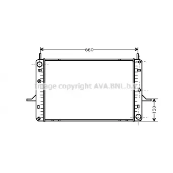 PRASCO FD2145 - Radiateur, refroidissement du moteur