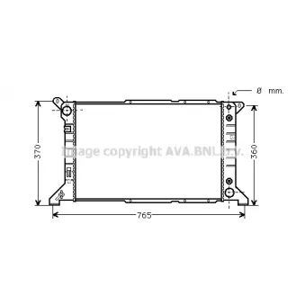 PRASCO FD2201 - Radiateur, refroidissement du moteur