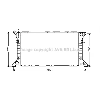 PRASCO FD2205 - Radiateur, refroidissement du moteur