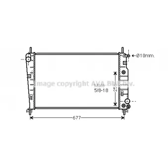 PRASCO FD2344 - Radiateur, refroidissement du moteur