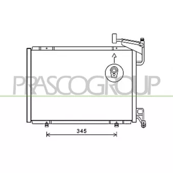 PRASCO FD344C005 - Condenseur, climatisation
