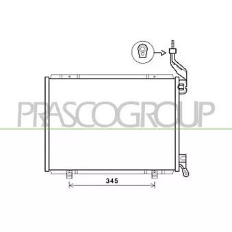 PRASCO FD344C006 - Condenseur, climatisation
