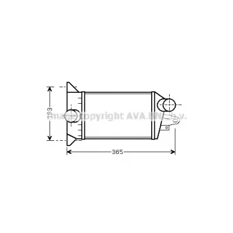 PRASCO FD4354 - Intercooler, échangeur