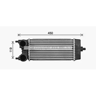 PRASCO FD4688 - Intercooler, échangeur