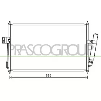Condenseur, climatisation PRASCO FD719C003